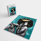 Naturally Queen VI  TEAL Jigsaw Puzzle Gallery Image 2