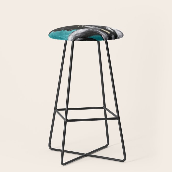 Naturally Queen VI  TEAL Stool Gallery Image 1