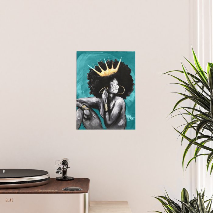 Naturally Queen VI  TEAL Poster Gallery Image 2