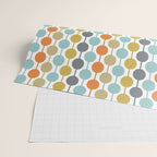 Retro Circles Mid Century Modern Background Wrapping Paper Gallery Image 2