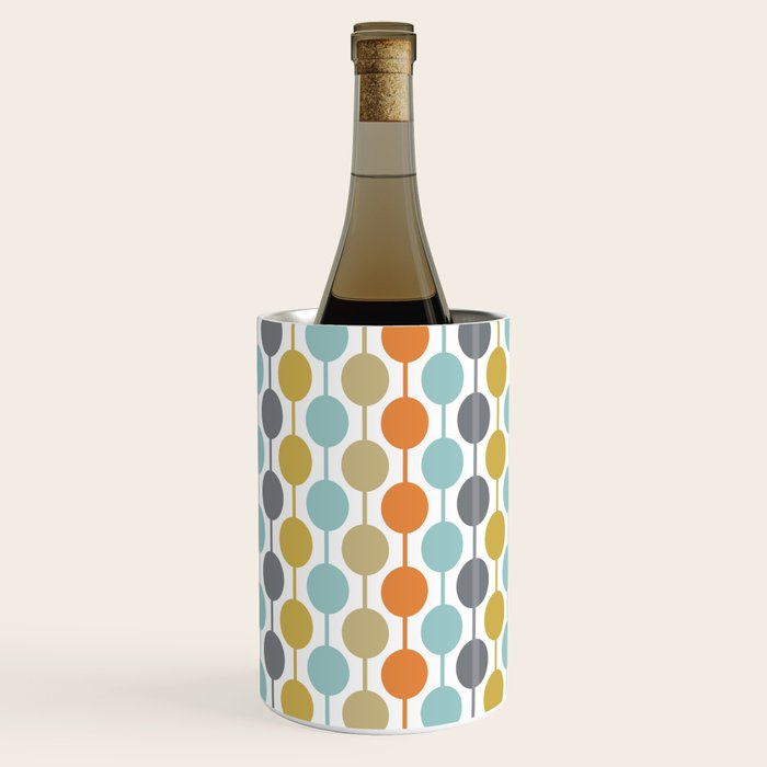 Retro Circles Mid Century Modern Background Wine Chiller Gallery Image 2