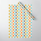 Retro Circles Mid Century Modern Background Wrapping Paper Gallery Image 1