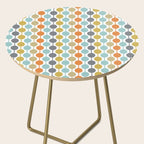 Retro Circles Mid Century Modern Background Side Table Gallery Image 2