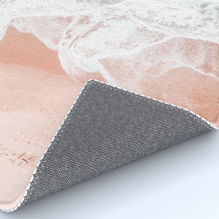 Aerial Beach Print - Sands of Coral Haze - Ocean Sea photography by Ingrid Beddoes Rug Gallery Image 4