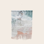 Aerial Beach Print - Sands of Coral Haze - Ocean Sea photography by Ingrid Beddoes Wall Hanging Gallery Image 1