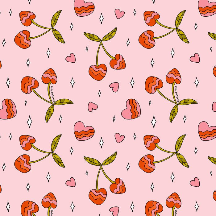 Vintage Cherry Print Coffee Mug Gallery Image 2