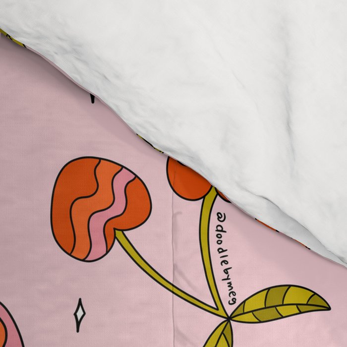 Vintage Cherry Print Comforter Gallery Image 4