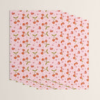 Vintage Cherry Print Wrapping Paper Gallery Image 3