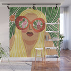 Floral Glasses Wall Mural Gallery Image 1