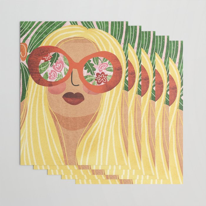 Floral Glasses Wrapping Paper Gallery Image 3