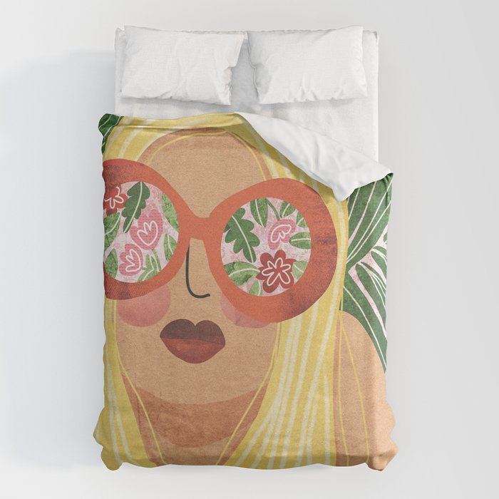 Floral Glasses Duvet Cover Gallery Image 6