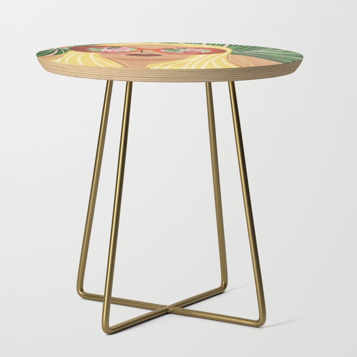 Floral Glasses Side Table Gallery Image 1