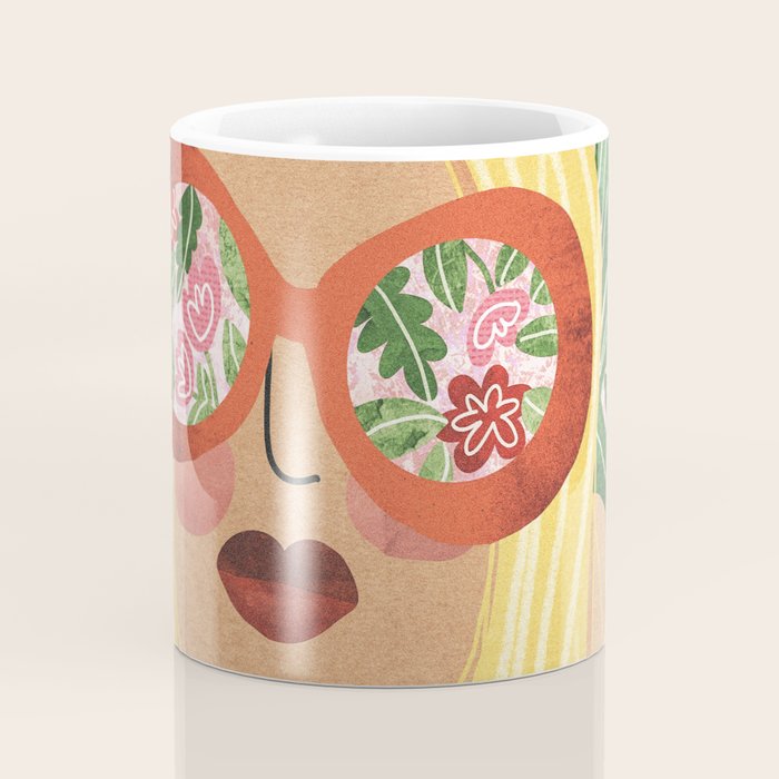 Floral Glasses Coffee Mug Gallery Image 4