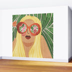 Floral Glasses Wall Mural Gallery Image 2