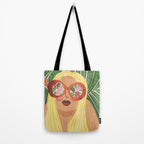 Floral Glasses Tote Bag Gallery Image 2