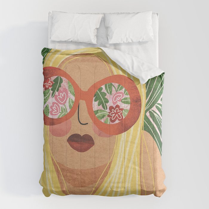 Floral Glasses Comforter Gallery Image 6