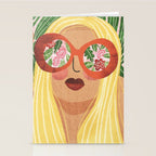 Floral Glasses Stationery Card Gallery Image 2