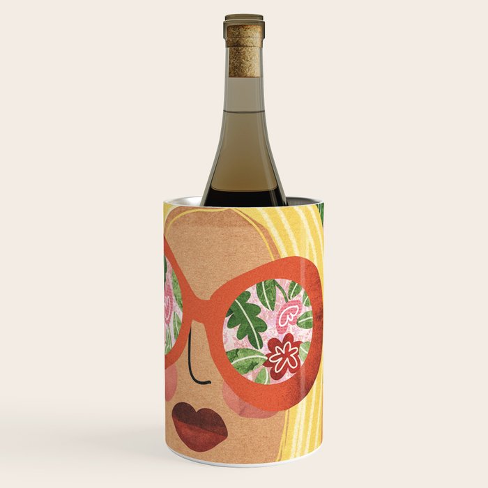 Floral Glasses Wine Chiller Gallery Image 1