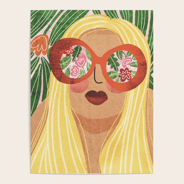 Floral Glasses Poster Gallery Image 4
