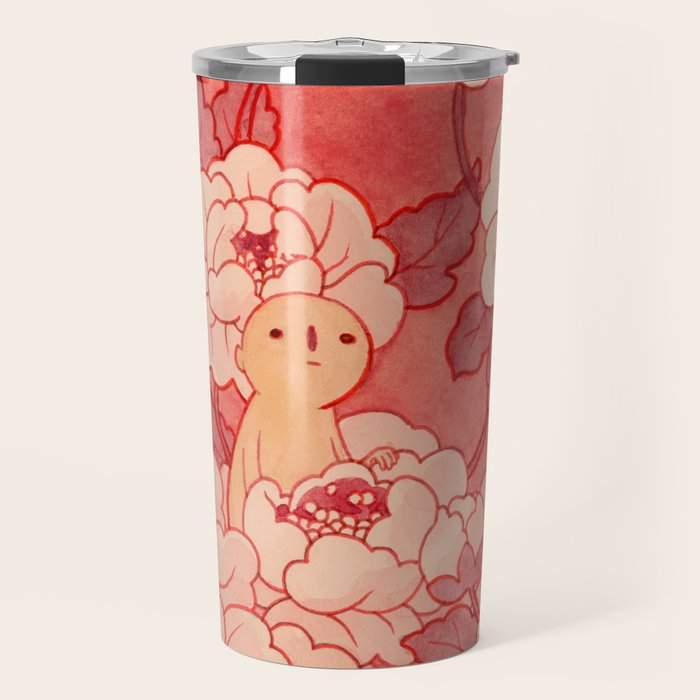 Watercolor Test (Red) Travel Mug Gallery Image 1