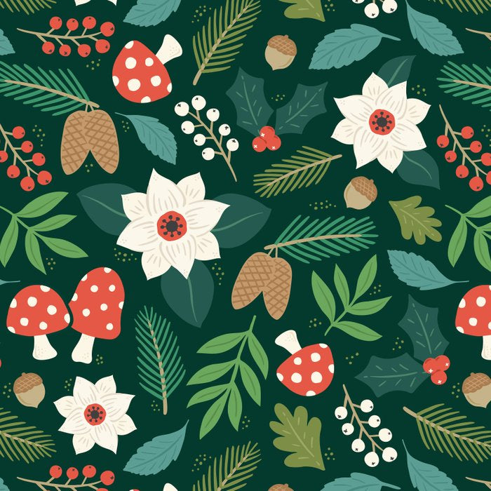 Woodland Holiday Botanicals Coffee Mug Gallery Image 2