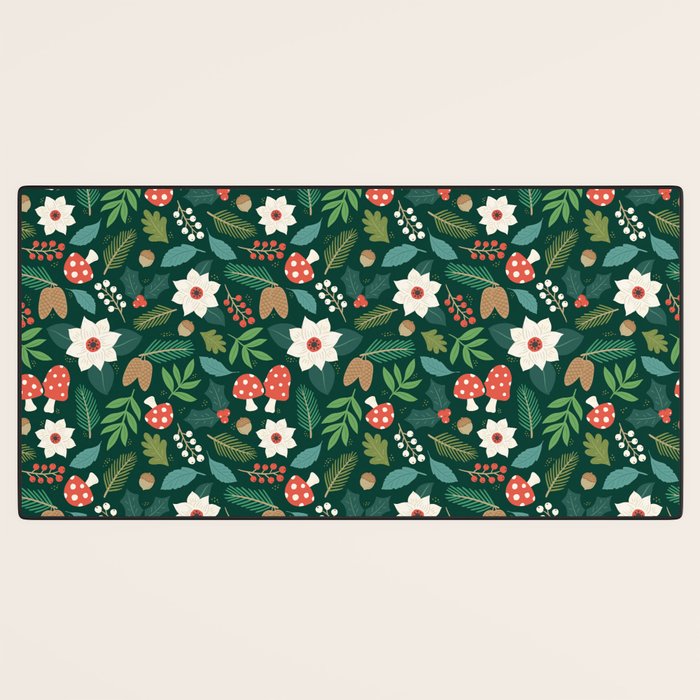 Woodland Holiday Botanicals Desk Mat Gallery Image 3
