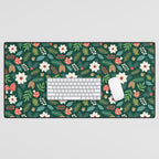 Woodland Holiday Botanicals Desk Mat Gallery Image 1
