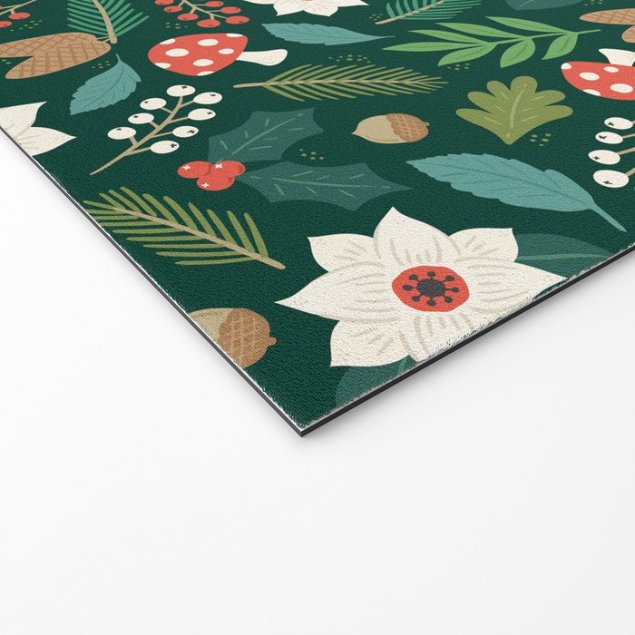 Woodland Holiday Botanicals Welcome Mat Gallery Image 2
