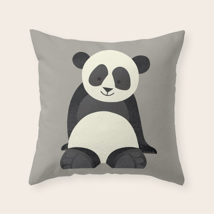 Whimsy Giant Panda Throw Pillow Gallery Image 6