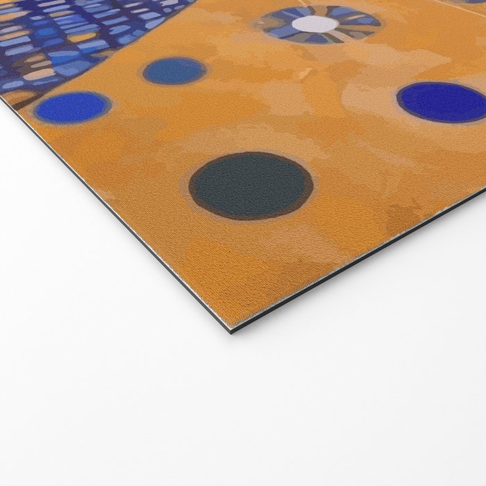 Klimt Cat with Green Eyes as Chinese Emperor Welcome Mat Gallery Image 2