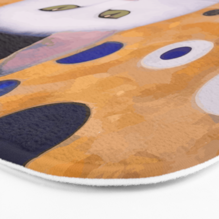 Klimt Cat with Green Eyes as Chinese Emperor Bath Mat Gallery Image 3