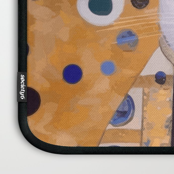 Klimt Cat with Green Eyes as Chinese Emperor Laptop Sleeve Gallery Image 3