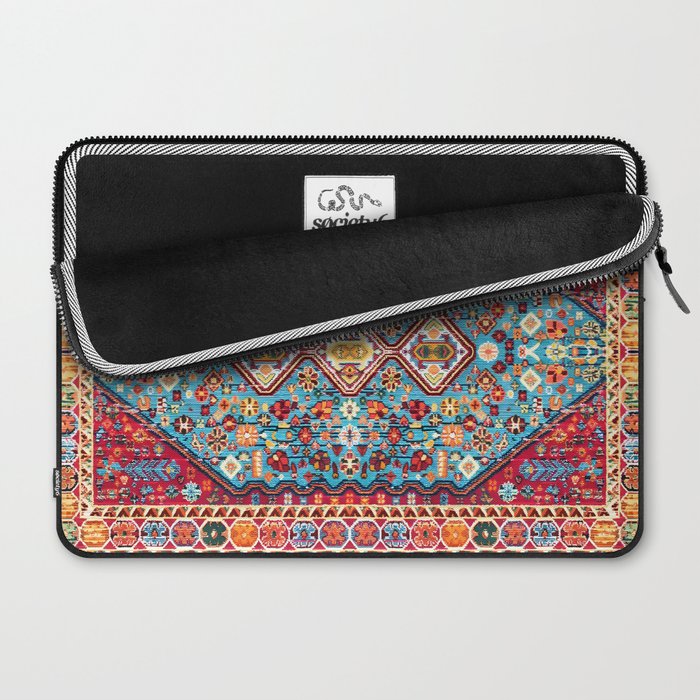 Colorful Kaleidoscope: Vintage Bohemian Moroccan Art Laptop Sleeve Gallery Image 2