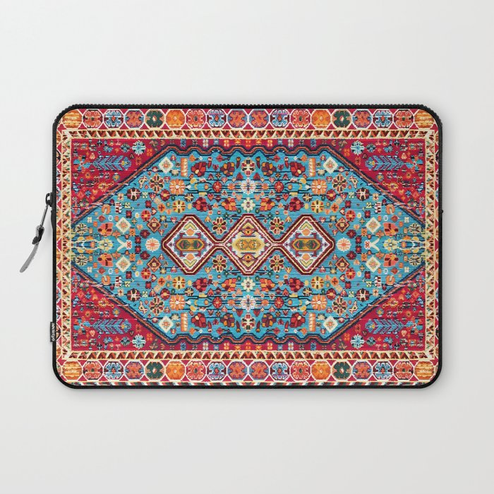 Colorful Kaleidoscope: Vintage Bohemian Moroccan Art Laptop Sleeve Gallery Image 1