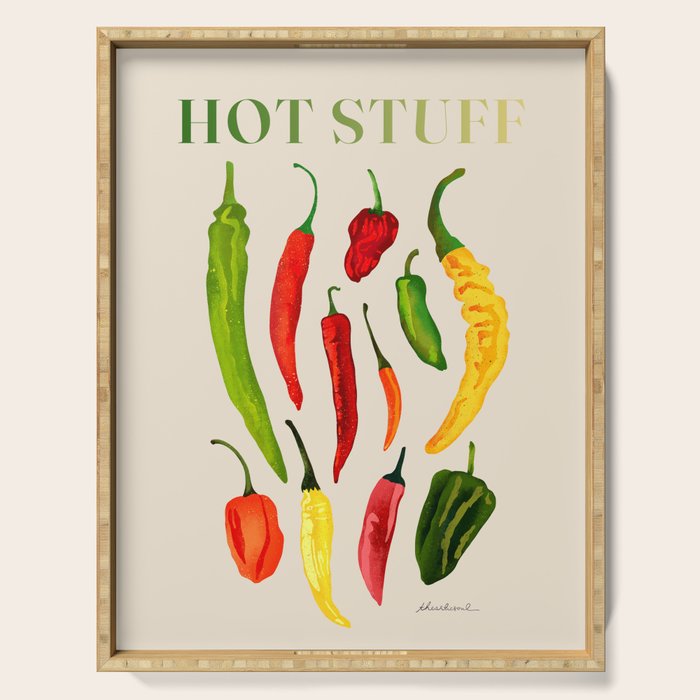 Hot Stuff Peppers Serving Tray Gallery Image 1