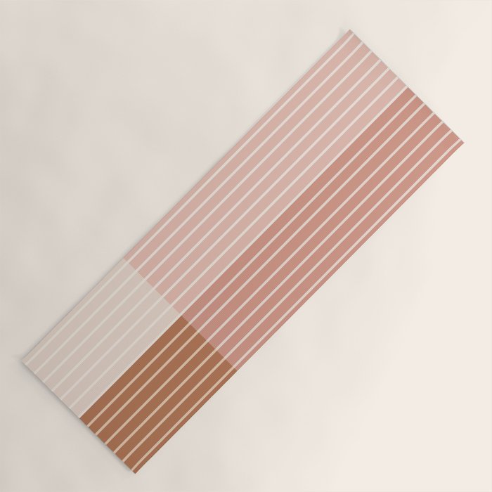 Color Block Line Abstract XVI Yoga Mat Gallery Image 1