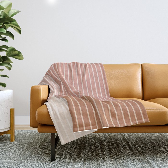 Color Block Line Abstract XVI Throw Blanket Gallery Image 1