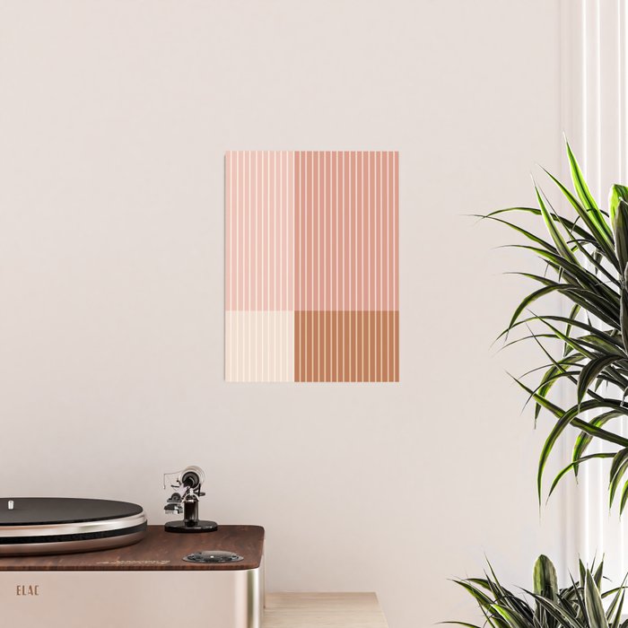 Color Block Line Abstract XVI Poster Gallery Image 2