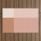 Color Block Line Abstract XVI Outdoor Rug Gallery Image 1