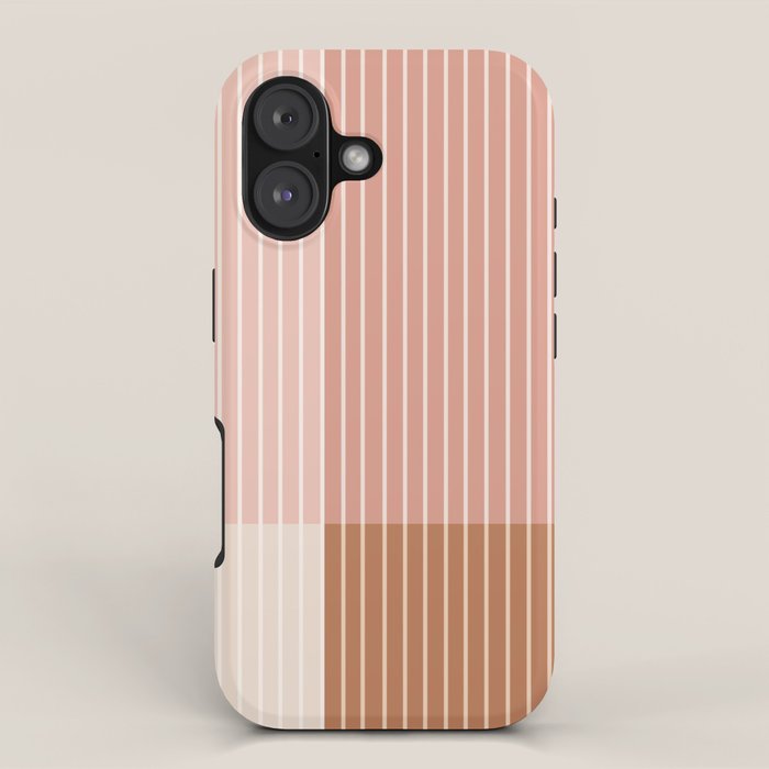 Color Block Line Abstract XVI iPhone Case Gallery Image 1