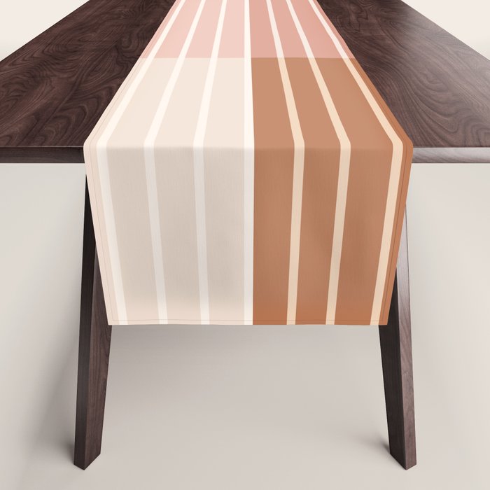 Color Block Line Abstract XVI Table Runner Gallery Image 1