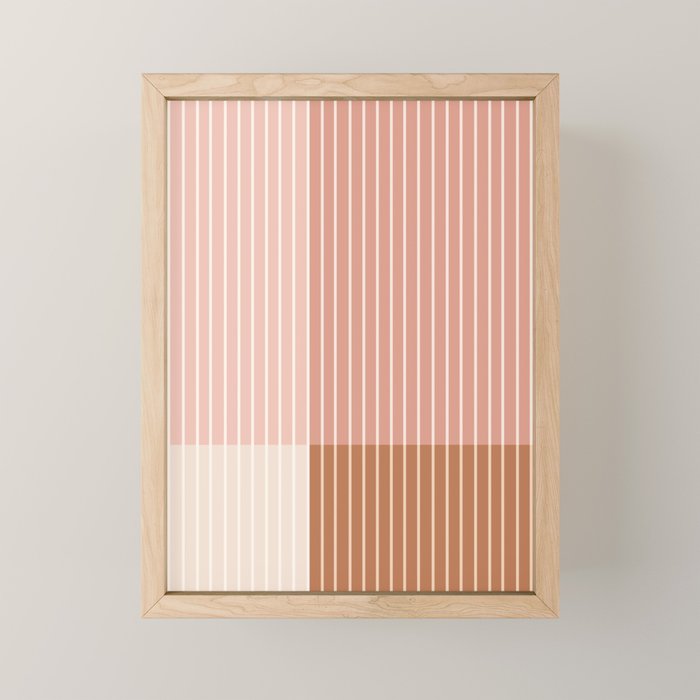 Color Block Line Abstract XVI Mini Art Print Gallery Image 1
