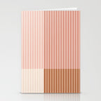 Color Block Line Abstract XVI Stationery Card Gallery Image 2