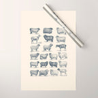 Types of Sheep Wrapping Paper Gallery Image 1