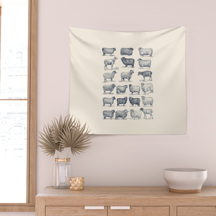 Types of Sheep Wall Tapestry Gallery Image 2