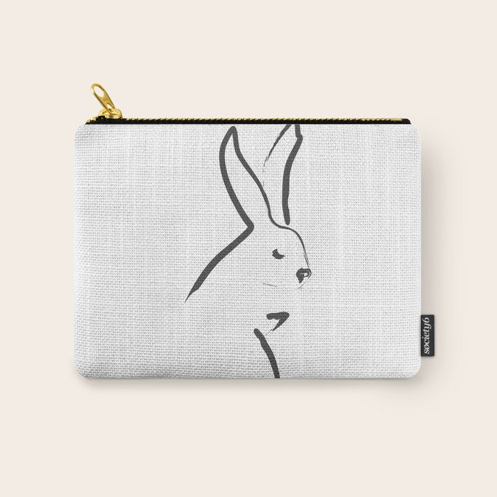Zen Snow Bunny Carry All Pouch Gallery Image 1