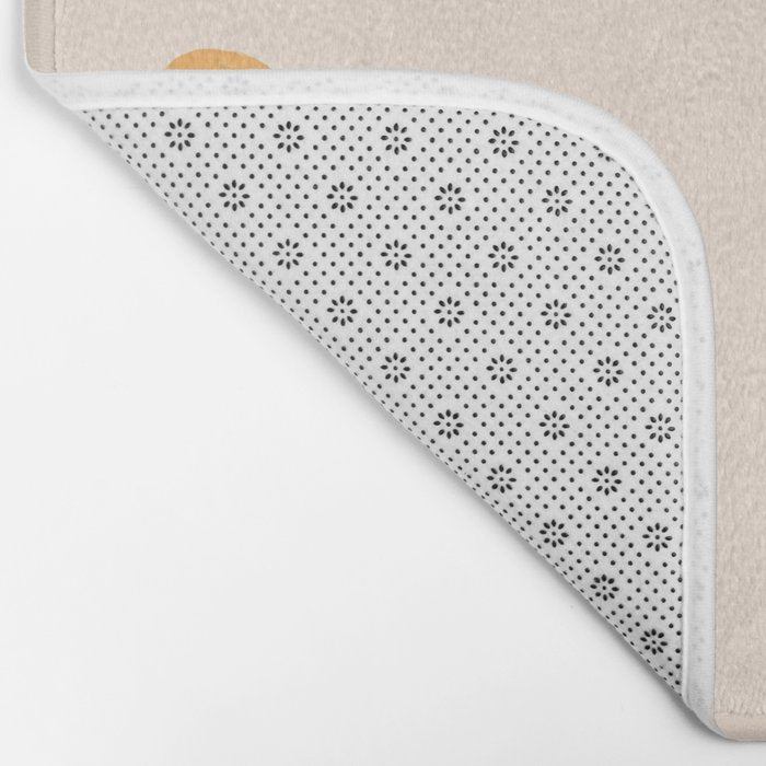 Yellow Smiley Face Pattern Bath Mat Gallery Image 2
