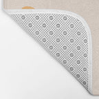 Yellow Smiley Face Pattern Bath Mat Gallery Image 2