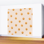 Yellow Smiley Face Pattern Wall Mural Gallery Image 2