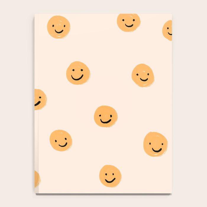 Yellow Smiley Face Pattern Notebook Gallery Image 4